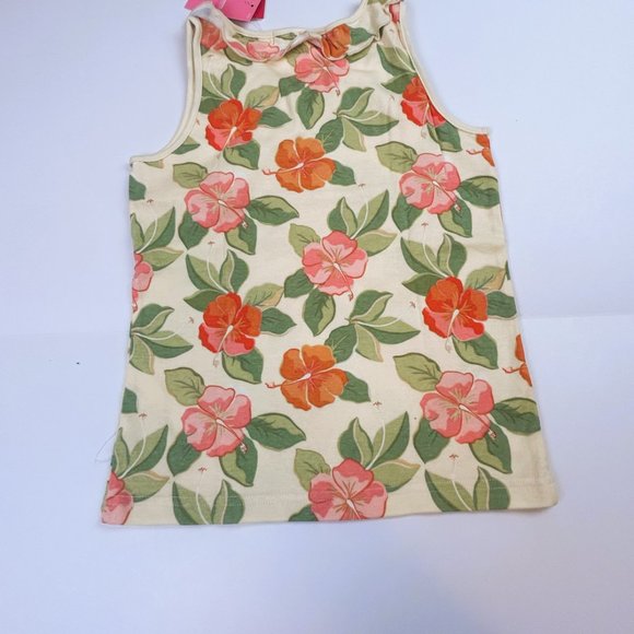 NWT Gymboree Girl Hibiscus Short & Ruffle Neck Hibiscus Tank Size 8 - Picture 7 of 7